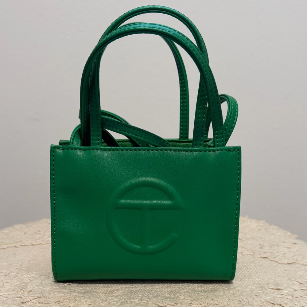 Small Telfar “GREENSCREEN ” Mini Tote/shopping Bag